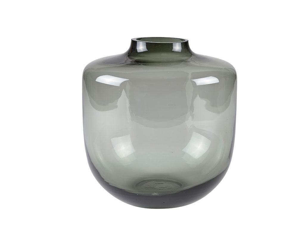Deko-Vase - DH ca. 20x21 cm, Grau